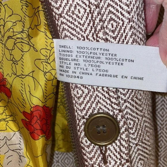 Anthropologie Tulle Coat Size L Lined ZipFront - Picture 8 of 14